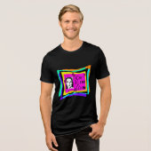Celine Dion - popart Tri-Blend Shirt (Voorkant volledig)