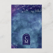 Celine · Elegante hemelse Sterrennacht receptie Informatiekaartje (Achterkant)