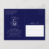 Celine · Elegante Sterrenhemel Foto Opslaan van de Aankondigingskaart (Achterkant)