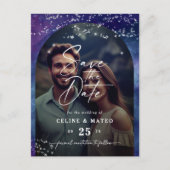 Celine · Elegante Sterrenhemel Foto Opslaan van de Aankondigingskaart (Voorkant)