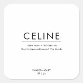 Celine Matte Sticker Square Label Stickers 3"x3" (Voorkant)