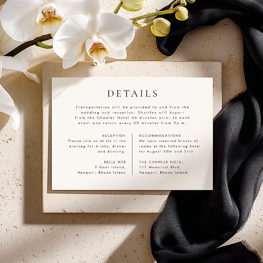 CELINE Minimalistische Huwelijksdetails Bijlagekaa Kaart