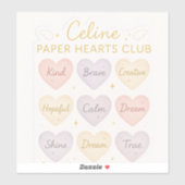 Celine Paper Hearts Club – Kindness Mini Sticker S (Vel)