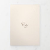 Celine Sandy Neutrals Elegant Wedding Drieluik Uitnodiging (Cover)