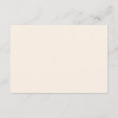 Celine Sandy Neutrals Elegant Wedding RSVP Kaartje (Achterkant)