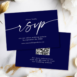 Celine · Trouwwebsite RSVP met QR-code Informatiekaartje