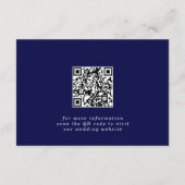Celine · Trouwwebsite RSVP met QR-code Informatiekaartje (Achterkant)