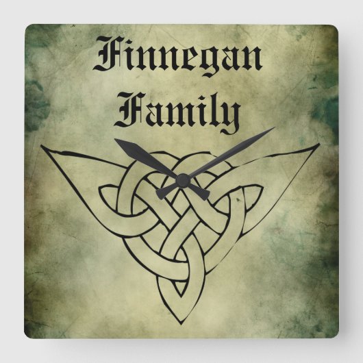 celitus ierse symbool achternaam klok (Voorkant)