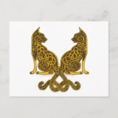 celkatten 6 bronzen goud briefkaart (Voorkant)