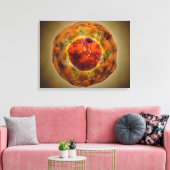 celkern met chromosoom 3 canvas afdruk (Insitu (Woonkamer))