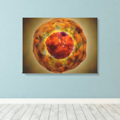 celkern met chromosoom 3 canvas afdruk (Insitu (Houten vloer))