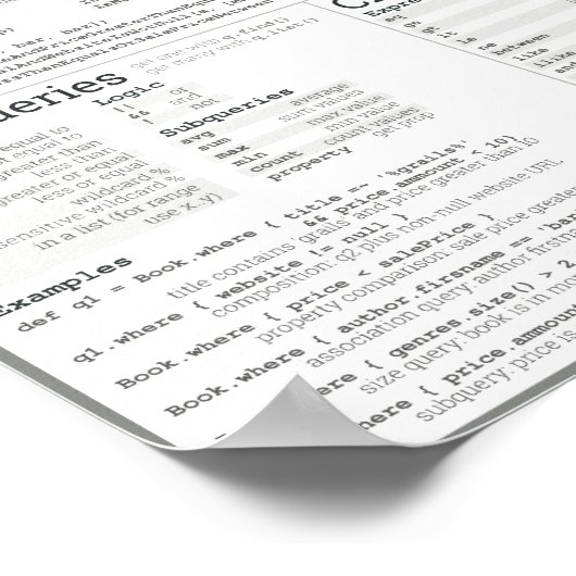 Celkorrelblad - grijswaardenthema poster (Hoek)