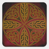 celkruis vierkante sticker (Voorkant)