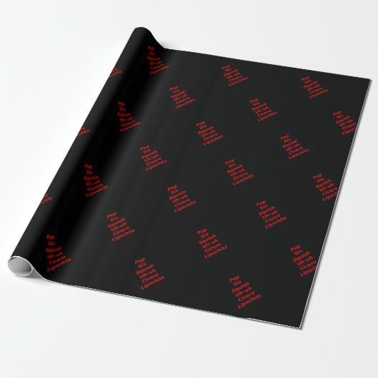 Cell Block Tango Cadeaupapier (Uitgerold)