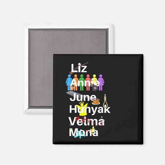 Cell Block Tango Name Magnet (Voorkant / Achterkant)