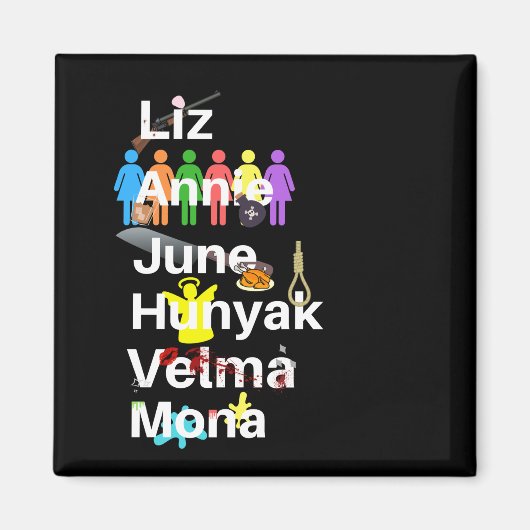 Cell Block Tango Name Magnet (Voorkant)