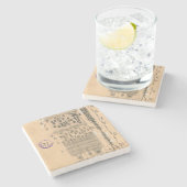 Cell Drawing Eye Retina Santiago Ramon Y Cajal Stenen Onderzetter (Zijkant)