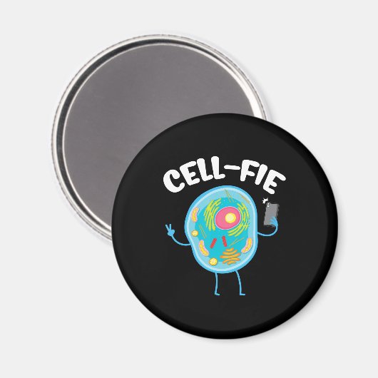 Cell-Fie Cell Fie Science Biology leraar student. Magneet (Voorkant / Achterkant)