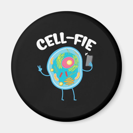 Cell-Fie Cell Fie Science Biology leraar student. Magneet (Voorkant)
