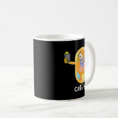 Cell Fie Funny Science Biology Teacher Pun Chemist Koffiemok (Voorkant rechts)