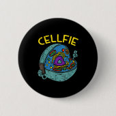 Cell Fie Funny Science Biology Teacher  Ronde Button 5,7 Cm (Voorkant)