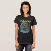 Cell Fie Funny Science Biology Teacher  T-shirt (Voorkant volledig)