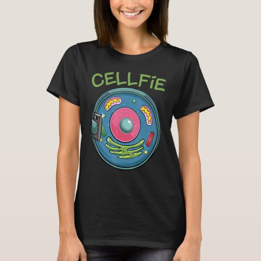 Cell Fie Funny Science Biology Teacher T-shirt (Voorkant)