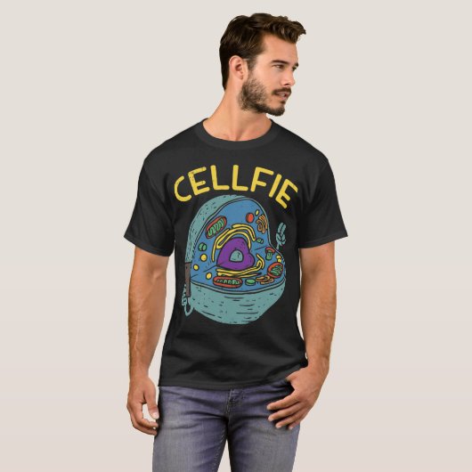 Cell Fie Funny Science Biologyeacher gift T-shirt (Voorkant volledig)
