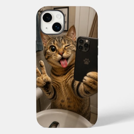 Cell Phone Case Funny Cat v3.45 (Achterkant)