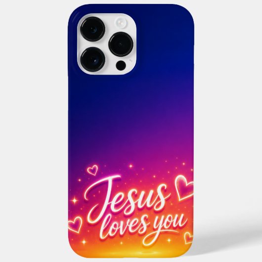 Cell Phone Case Jesus Loves You (Achterkant)