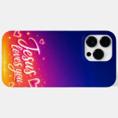 Cell Phone Case Jesus Loves You (Achterkant (horizontaal))