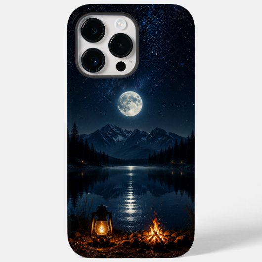 Cell Phone Case Mountain Moonlight (Achterkant)