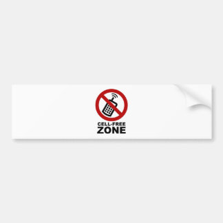 Cell Phone Free Zone Bumpersticker