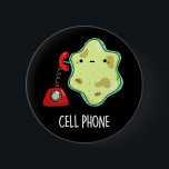 Cell Phone Funny Biology Science Pun Dark BG Ronde Button 5,7 Cm<br><div class="desc">Cell Phone Funny Biology Science Pun heeft een schattige,  eenzame cel die een  telefoon gebruikt. Funny Pun cadeau voor familie en vrienden die van biologie houden,  mobiele telefoons en puns.</div>