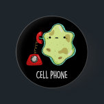 Cell Phone Funny Biology Science Pun Dark BG Ronde Button 5,7 Cm<br><div class="desc">Cell Phone Funny Biology Science Pun heeft een schattige,  eenzame cel die een  telefoon gebruikt. Funny Pun cadeau voor familie en vrienden die van biologie houden,  mobiele telefoons en puns.</div>