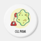 Cell Phone Funny Biology Science Pun Magneet (Voorkant)