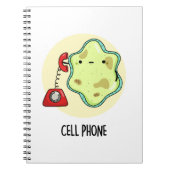 Cell Phone Funny Biology Science Pun Notitieboek (Voorkant)