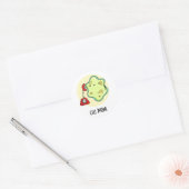 Cell Phone Funny Biology Science Pun Ronde Sticker (Envelop)