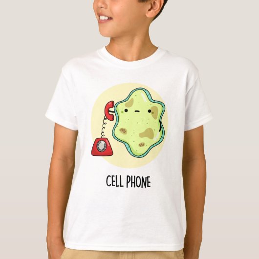 Cell Phone Funny Biology Science Pun T-shirt (Voorkant)
