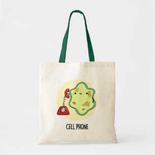 Cell Phone Funny Biology Science Pun Tote Bag