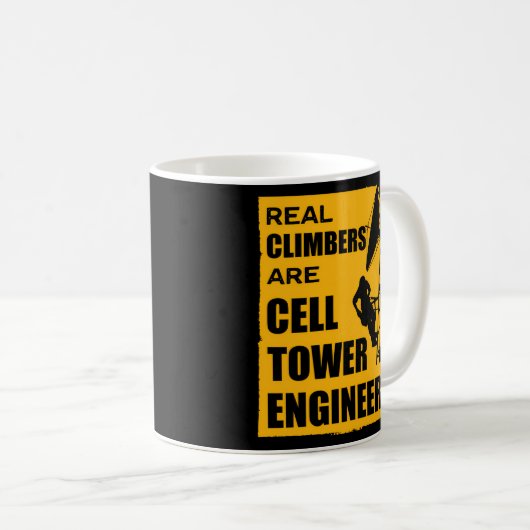 Cell Tower Engineer Technici Elektriciens Tower Koffiemok (Voorkant rechts)