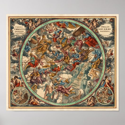 Cellarius Andreas 1708 Harmonia Macrocosmica Poster (Voorkant)