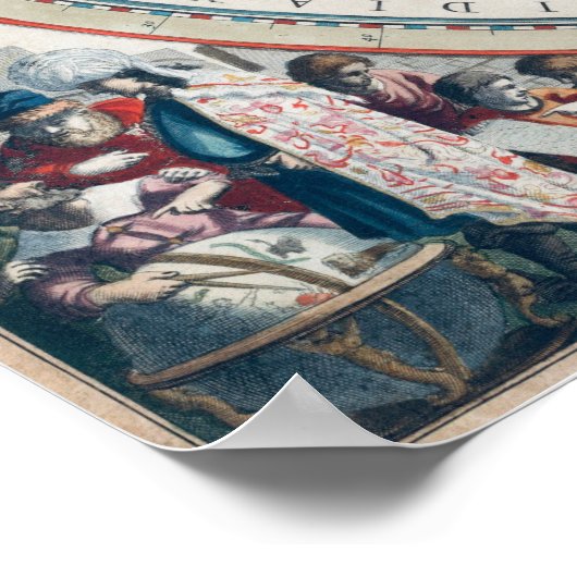 Cellarius Ptolemaeïsch Systeem  kaart Poster (Hoek)