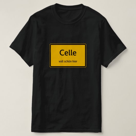 Celle Herren Männer T-Shirt Tshirt Shirt (Design voorkant)