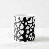 Cellen Abstraction Black White Koffiemok (Center)