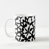 Cellen Abstraction Black White Koffiemok (Links)