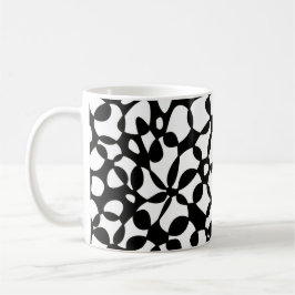 Cellen Abstraction Black White Koffiemok