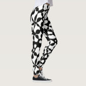 Cellen Abstraction Black White Leggings (Rechts)