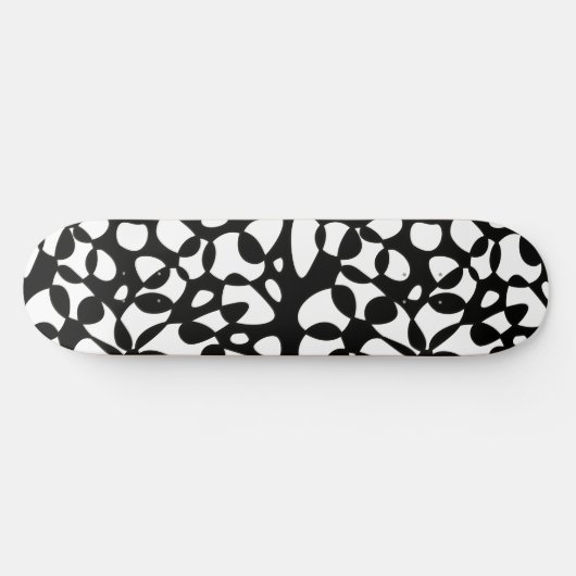 Cellen Abstraction Black White Persoonlijk Skateboard (Horizontaal)