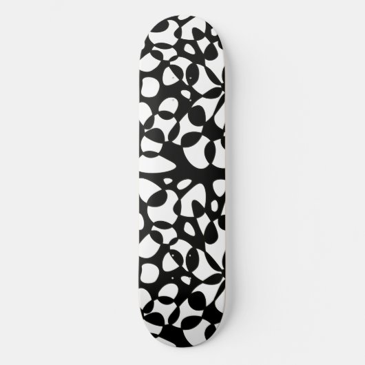 Cellen Abstraction Black White Persoonlijk Skateboard (Voorkant)